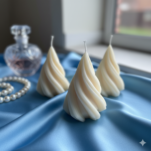 Aesthetic Swirl Candle Set | Handmade Candle for Cozy Nights | Home Decor