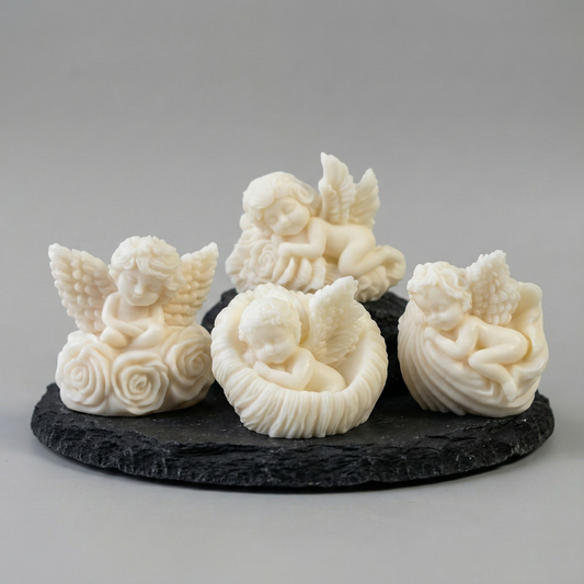 Angel & Rose Candle Set (4 Pieces)
