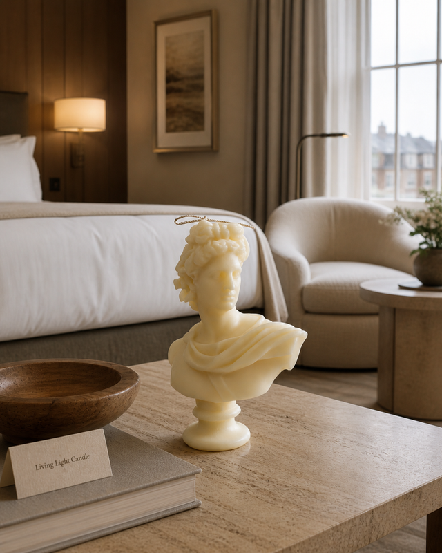 Apollo Bust Candle