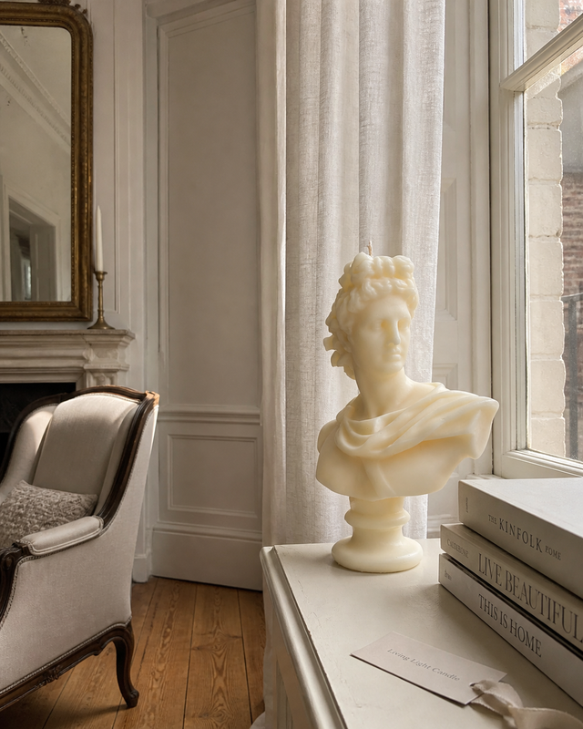 Apollo Bust Candle
