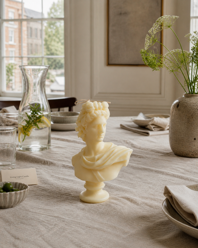 Apollo Bust Candle