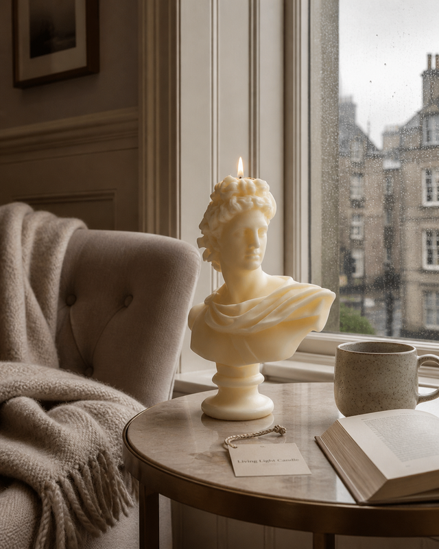 Apollo Bust Candle