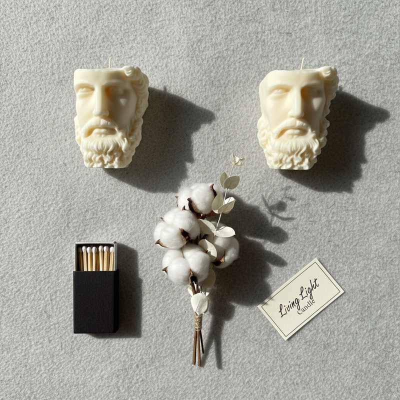 Ancient Greek/Roman Bust Candle (F369)