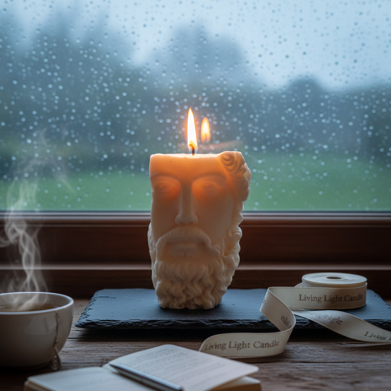Ancient Greek/Roman Bust Candle (F369)