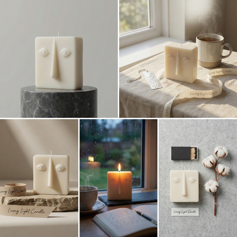 Abstract Face Figure Candle (Style 1)