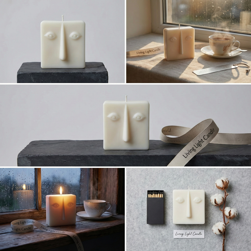 Abstract Face Figure Candle (Style 1)