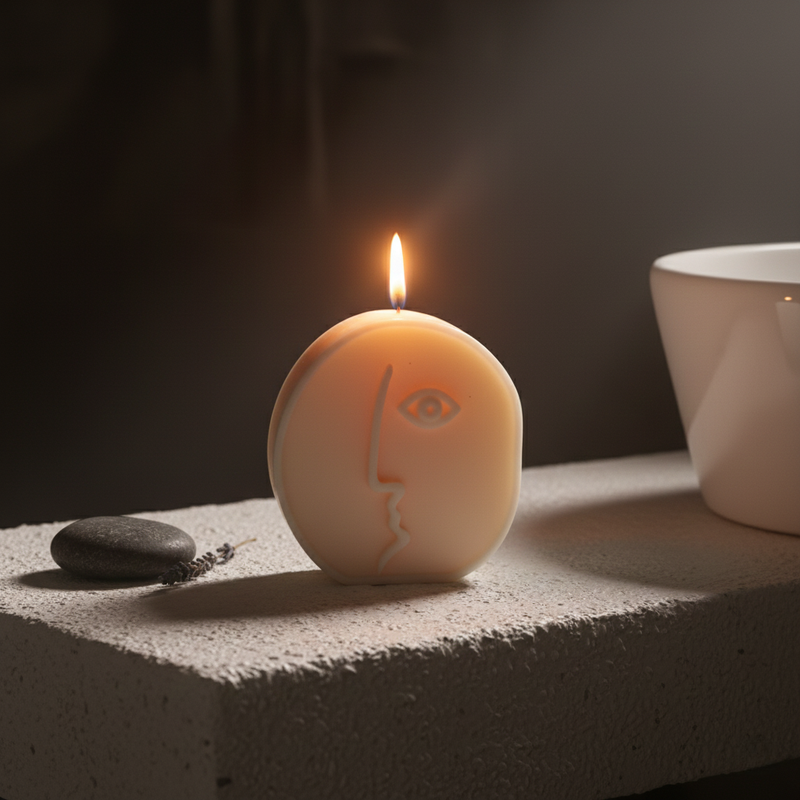 Abstract Face Figure Candle (Style 3)