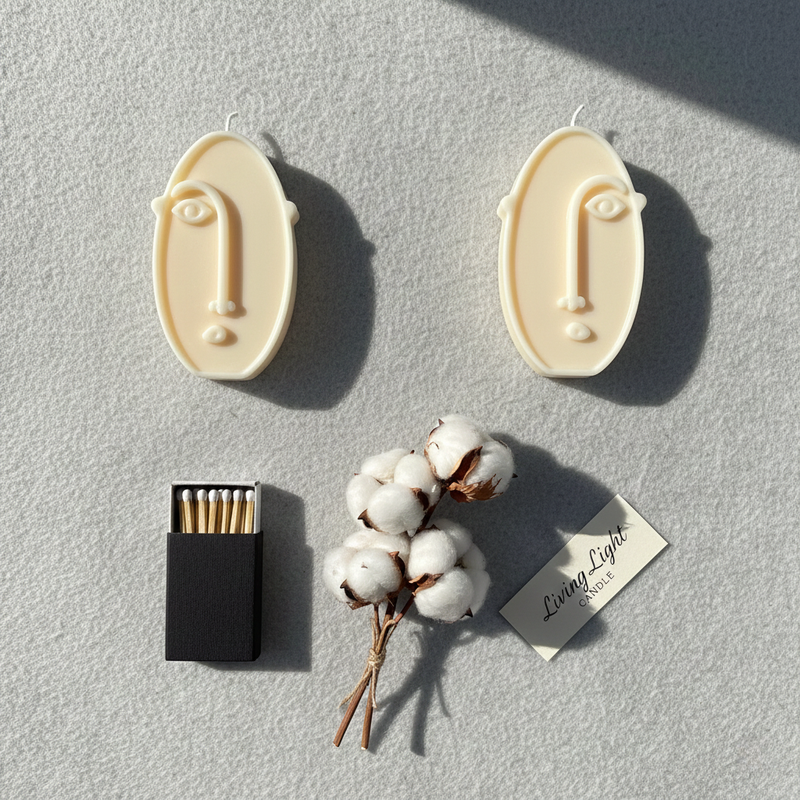 Abstract Face Figure Candle (Style 4)