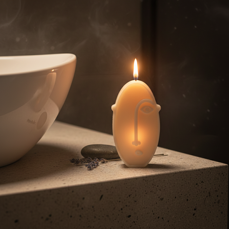 Abstract Face Figure Candle (Style 4)