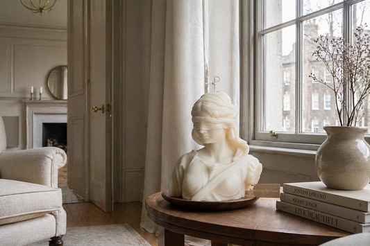 Lady Justice Goddess Bust Candle