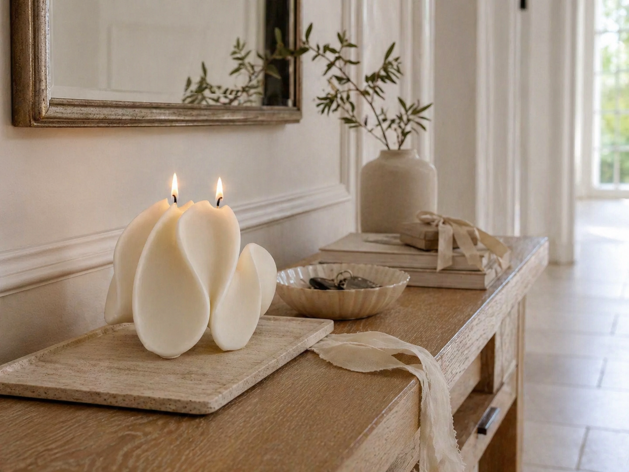 Irregular Coral Flower Candle Natural Soy Wax
