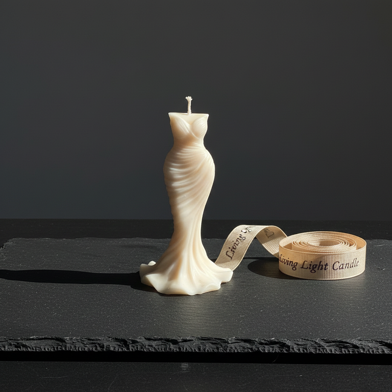 3D Elegant Mermaid Wedding Dress Candle