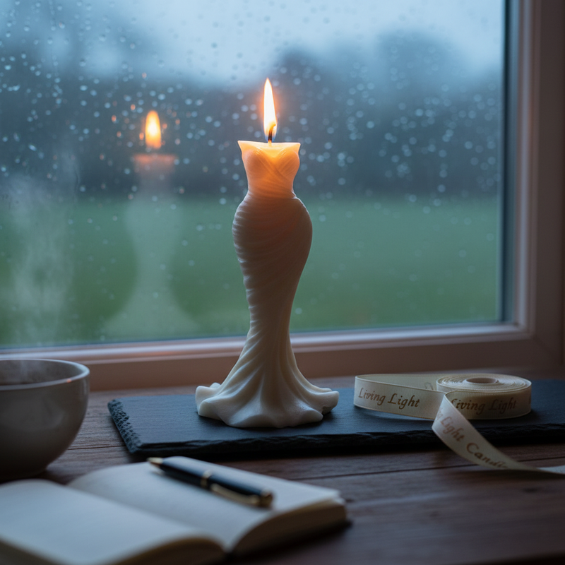 3D Elegant Mermaid Wedding Dress Candle