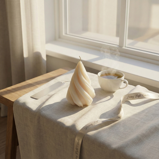 Spiral Cone Candle Small