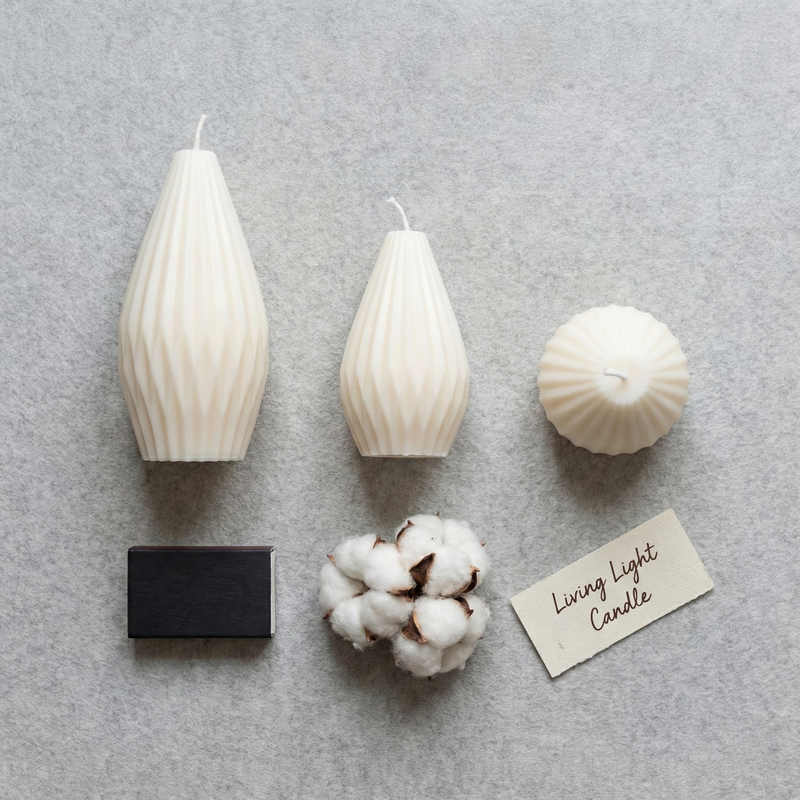Geometric Pear Candle (Set)