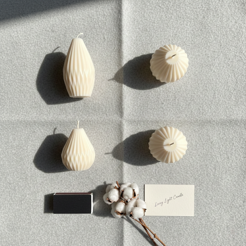 Geometric Pear Candle (Set)