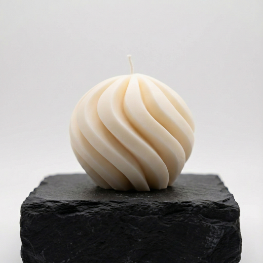 Marble Effect Swirl Design Candle